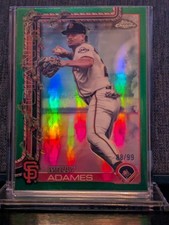 2025 Topps Holiday Chrome Green Refractors #HC110 Willy Adames (88/99)