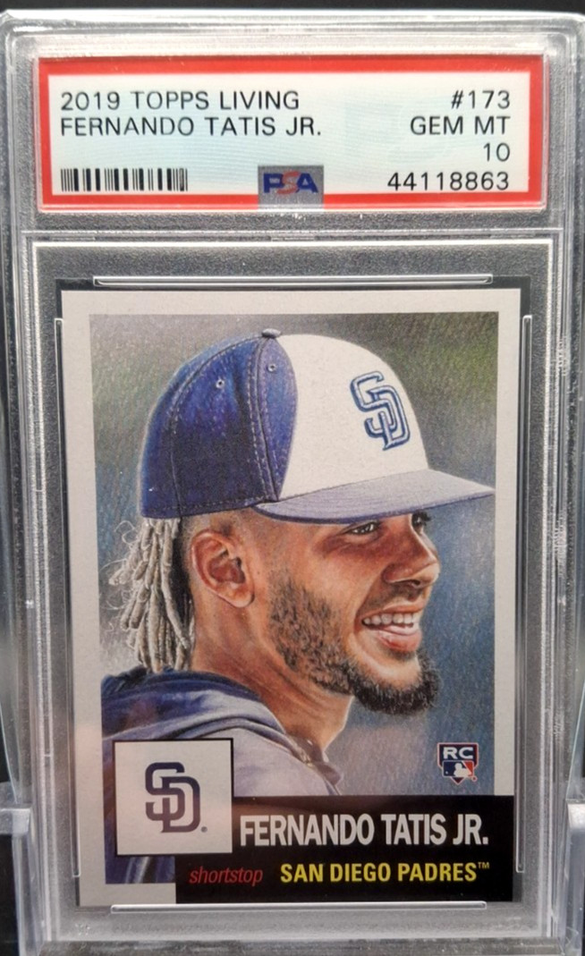 2019 Topps Living Fernando Tatis Jr. RC Rookie #173 Padres PSA 10 GEM MINT view 1