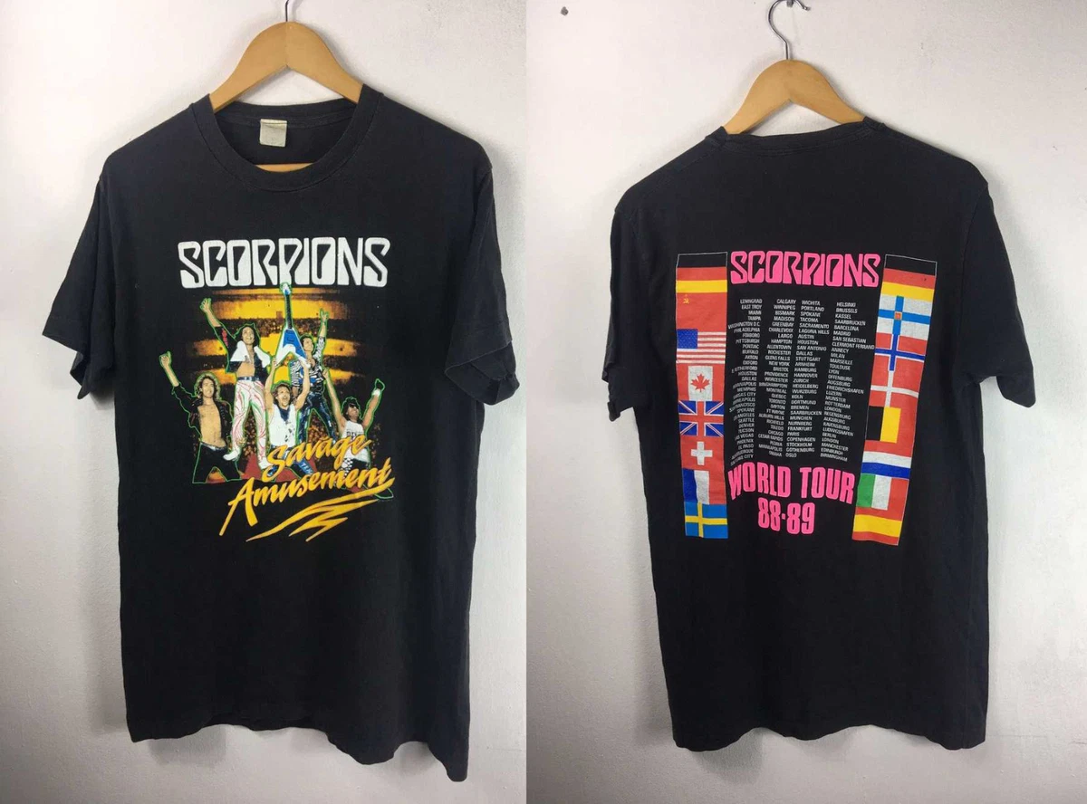 Scorpions Tour T Shirt In Men's T-Shirts for sale | eBay
