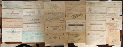 Fantastisches Lot von 28 britischen Industrie- und Handelsrechnungen ab 1926