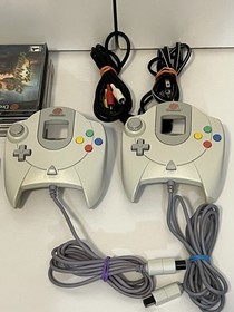 Authentic Sega Dreamcast Console, 2 Controllers & 8 Games Bundle