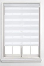 32 X 60 Cordless Zebra Roller Shade Light Filtering Arctic White