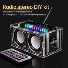 DIY Bluetooth Speaker Electronic Kit 87.5-108MHZ FM Radio DIY Soldering Project
