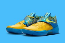 Nike KD 4 Scoring Title Blue Yellow FZ5916-400 Men's Shoes NEW