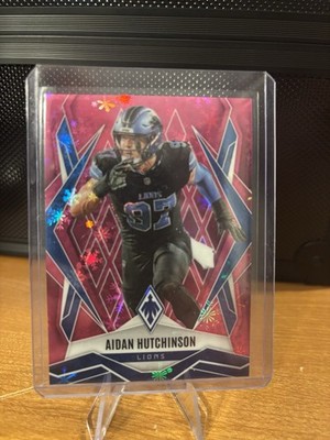 2025 Panini Phoenix - Aidan Hutchinson #21 Pink Winter /299