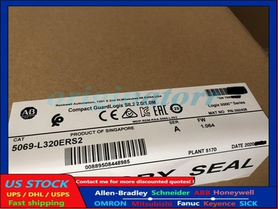 5069-L320ERS2 /A GuardLogix 5380 Processor Compact SIL2 2.0/1.0M New Sealed DHL