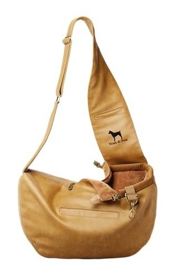 NOAH & PAW DOG SLING CARRIER 5-18LB, MACHINE WASHABLE - CAMEL