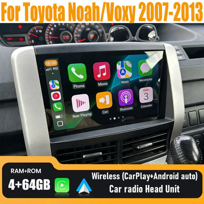 9'' Wireless Carplay Android Auto Head Unit Radio For Toyota Noah/Voxy 2007-2013