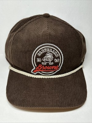 Cleveland Browns  47 Stoney Clover Lane Touch Down SnapBack Corduroy Hat NWT