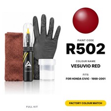 Touch Up Paint For Honda Civic R502 Vesuvio Red Full Kit Factory Colour Match Touch Up Paint For Honda Civic R502 Vesuvio Red Full Kit Factory Colour Match
