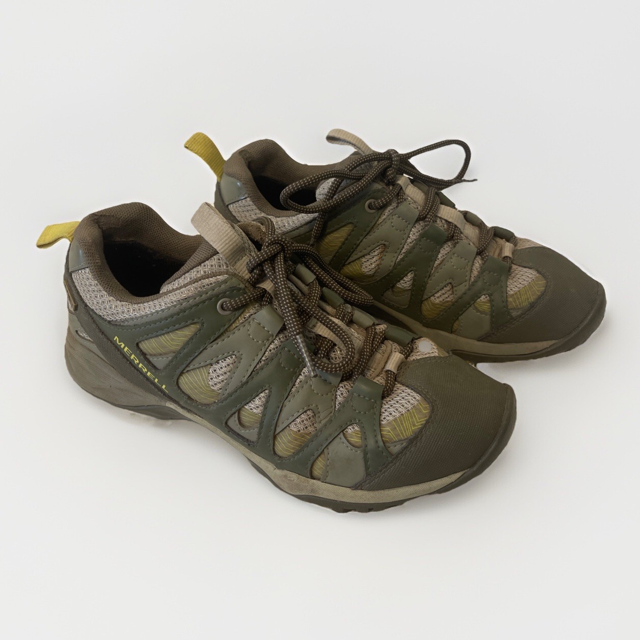 Womens Merrell Siren Hex Q2 Waterproof Olive Hiking Sneakers Size