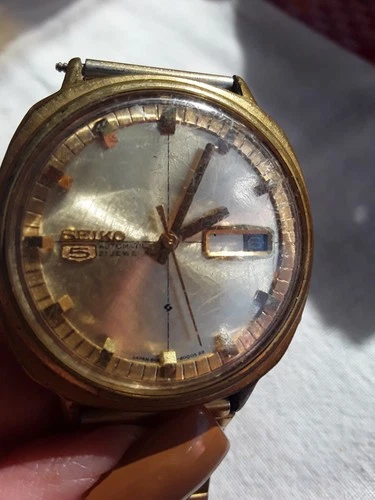 Vintage WRISTWATCH SEIKO 5, mens, 21 jewels