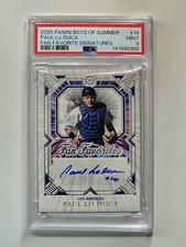 2025 Panini Boys of Summer Fan Favorites Paul Lo Duca #14 Auto /99 PSA 9 Dodgers