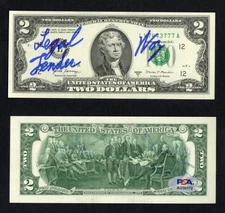 Steve Woz Wozniak SIGNED $2 Dollar Bill Apple Founder PSA AUTOGRAPHED Currency