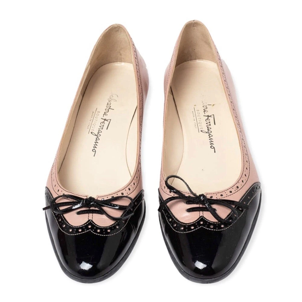 Ferragamo pink flats sale