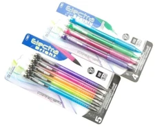 2 PACKS 9 MECHANICAL PENCILS BAZIC® HB 0.7 LEAD ELECTRA BRIGHT & SPARKLY
