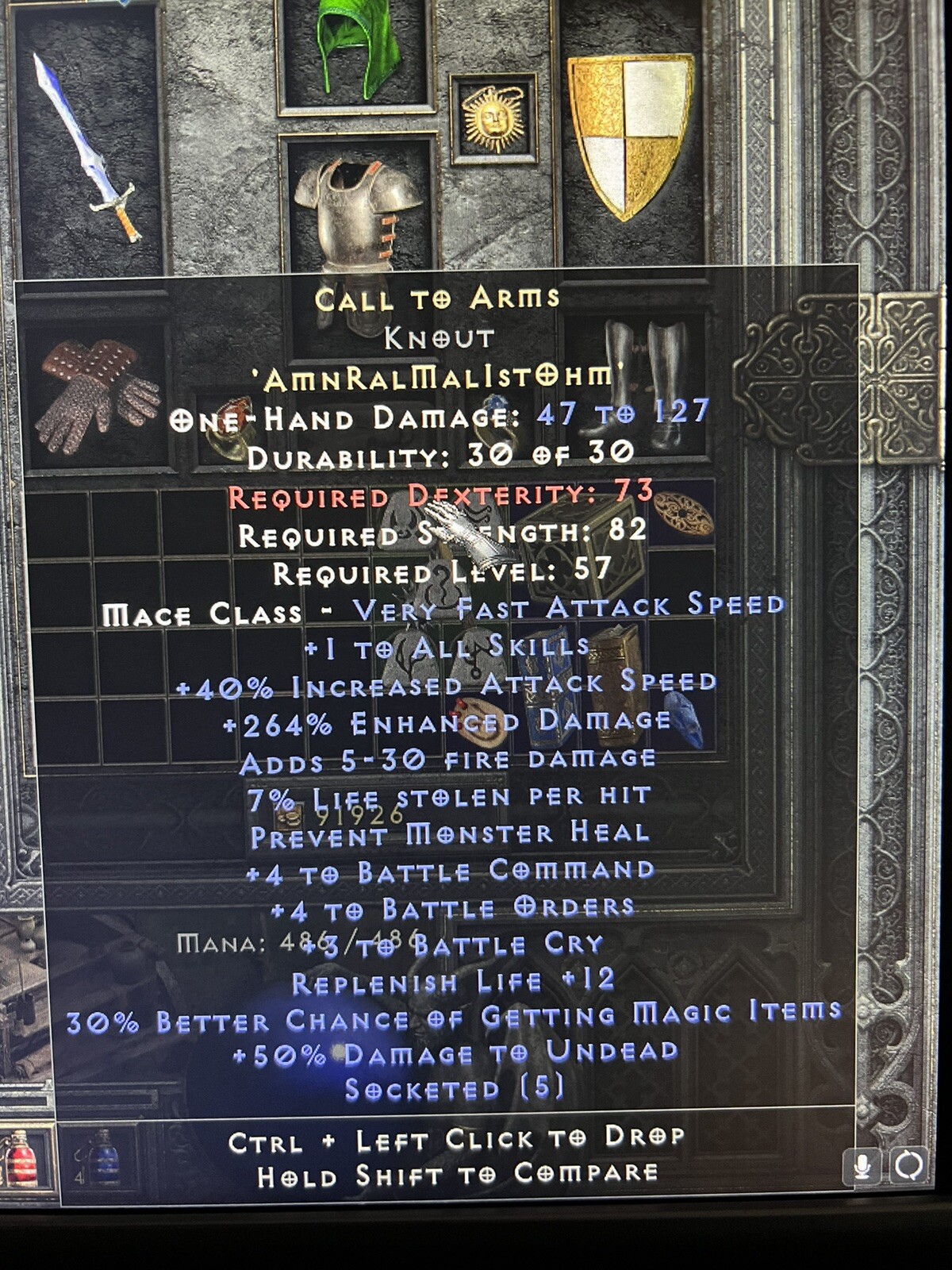 D2R Diablo 2 Resurrected Non Ladder Call To Arms CTA 4bo 4/4/3 Pc&Ps4/5