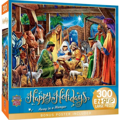 MasterPieces Holiday - Away in a Manger 300pc EZGrip Puzzle