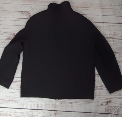 Perry Ellis Portfolio coat Men's Large black wool blend career
