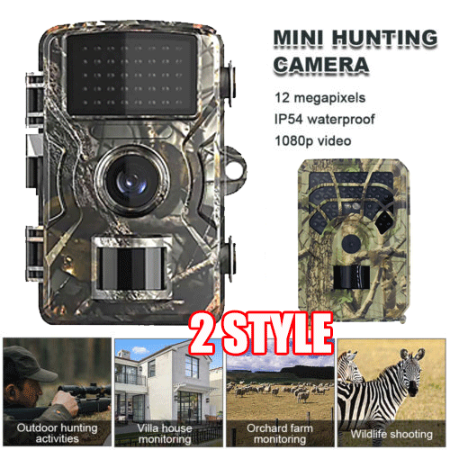 12MP Hunting Game Trail Camera 1080P Wildlife Waterproof Cam Night Vision AC 12MP Hunting Game Trail Camera 1080P Wildlife Waterproof Cam Night Vision AC