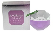 Bebe Glam Platinum 3.4/3.3 oz Eau de Parfum Spray By Bebe For Women New In Box