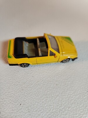 Vintage 80's Ford Escort Cabriolet Convertible XR3i MK3 Yellow 1
