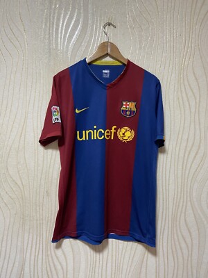 BARCELONA 2006 2007 HOME FOOTBALL SHIRT SOCCER JERSEY NIKE 146980