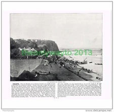 PENARTH, ESPLANADE &  HEAD, GLAMORGAN, WALES, Book Illustration, c1895