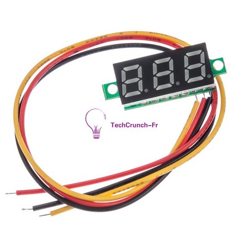 0.28" 3 Wire LED DC 0-100V Voltmeter Digital Display Voltage VOLT METER 12V 24V - Picture 3 of 19