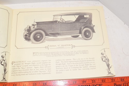 1927 Diana Advanced Straight Eight Car Sales Brochure -Reprint -C106.1.11 - Picture 4 of 10