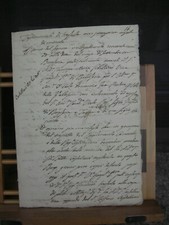 1799 ANTICO DOCUMENTO MANOSCRITTO BORGOSESIA VERCELLI