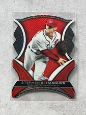 2012 Topps Chrome Stephen Strasburg SP Dynamic Die-Cut Red Refractor #DD-SS Nats