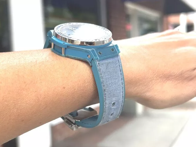 Hublot Big Bang Tutti Frutti Sapphire Linen Ocean Blue Limited To 200 Copies B P