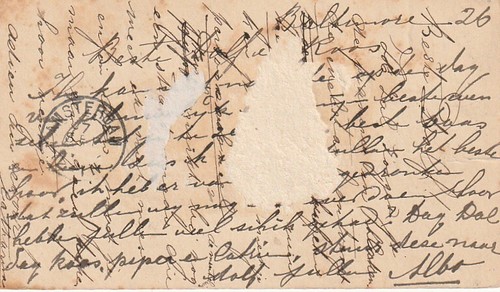 UX8 Postal Card Baltimore MD to Amsterdam Holland Postmarked 1891 - Picture 2 of 2