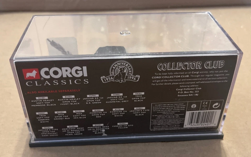 1:43 Corgi Austin Healey 3000 Soft Top yellow & black - Image 2 of 3