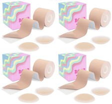 4 Boob Lift Tape for Large Breasts Booby TapeBreast Lift Sweat-proof
