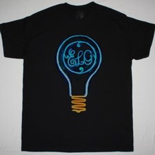 Vtg Electric Light Orchestra Band Cotton Black Unisex Full Size Shirt