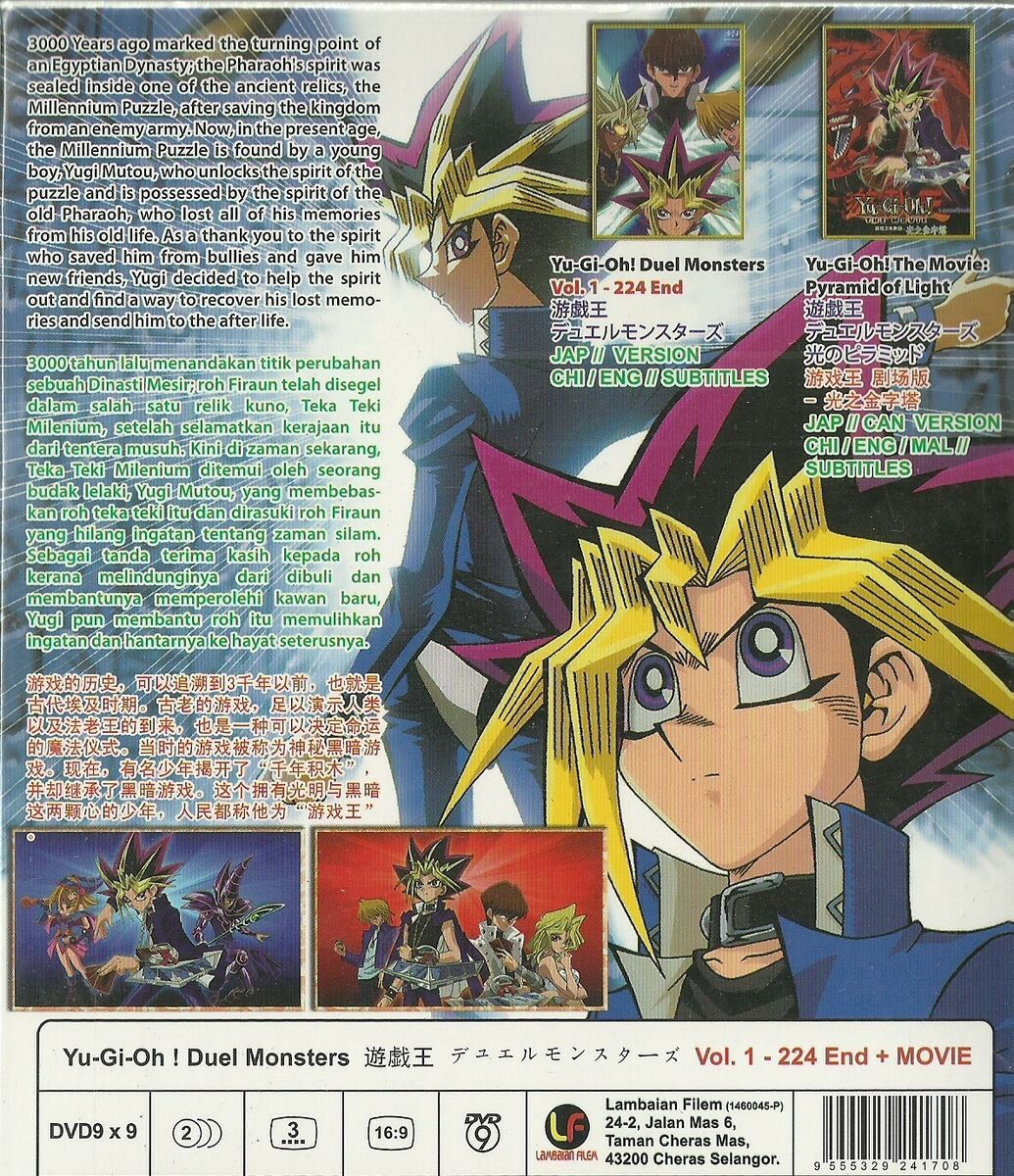 Yu-gi-oh! Série Completa E Dublada Em Dvd + 2 Filmes + Ova