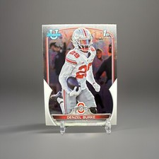 2022 Bowman University Chrome Denzel Burke #25 1st Bowman Ohio State (RC)