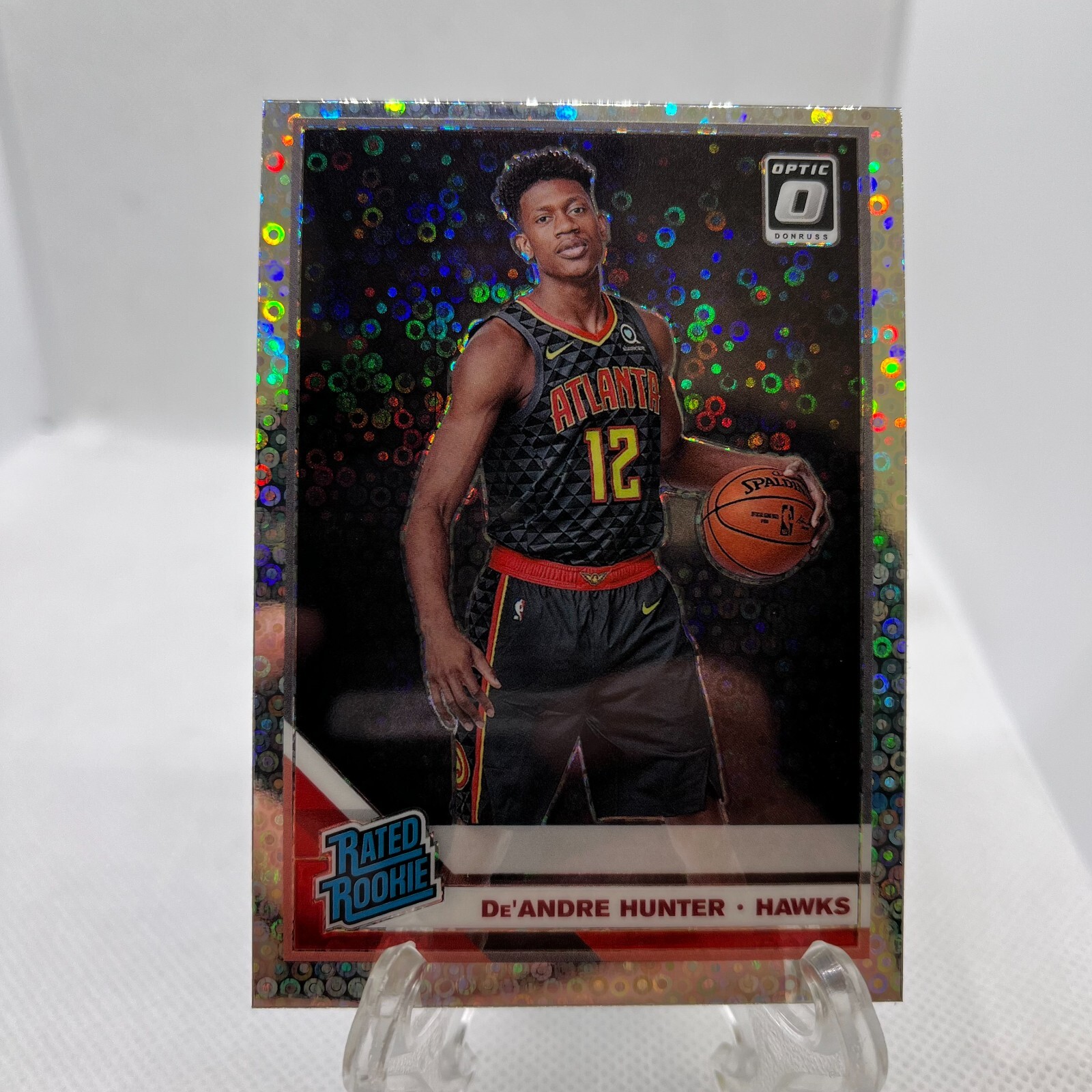2019-20 Donruss Optic De'Andre Hunter Fast Break Prizm Rated Rookie RC #198