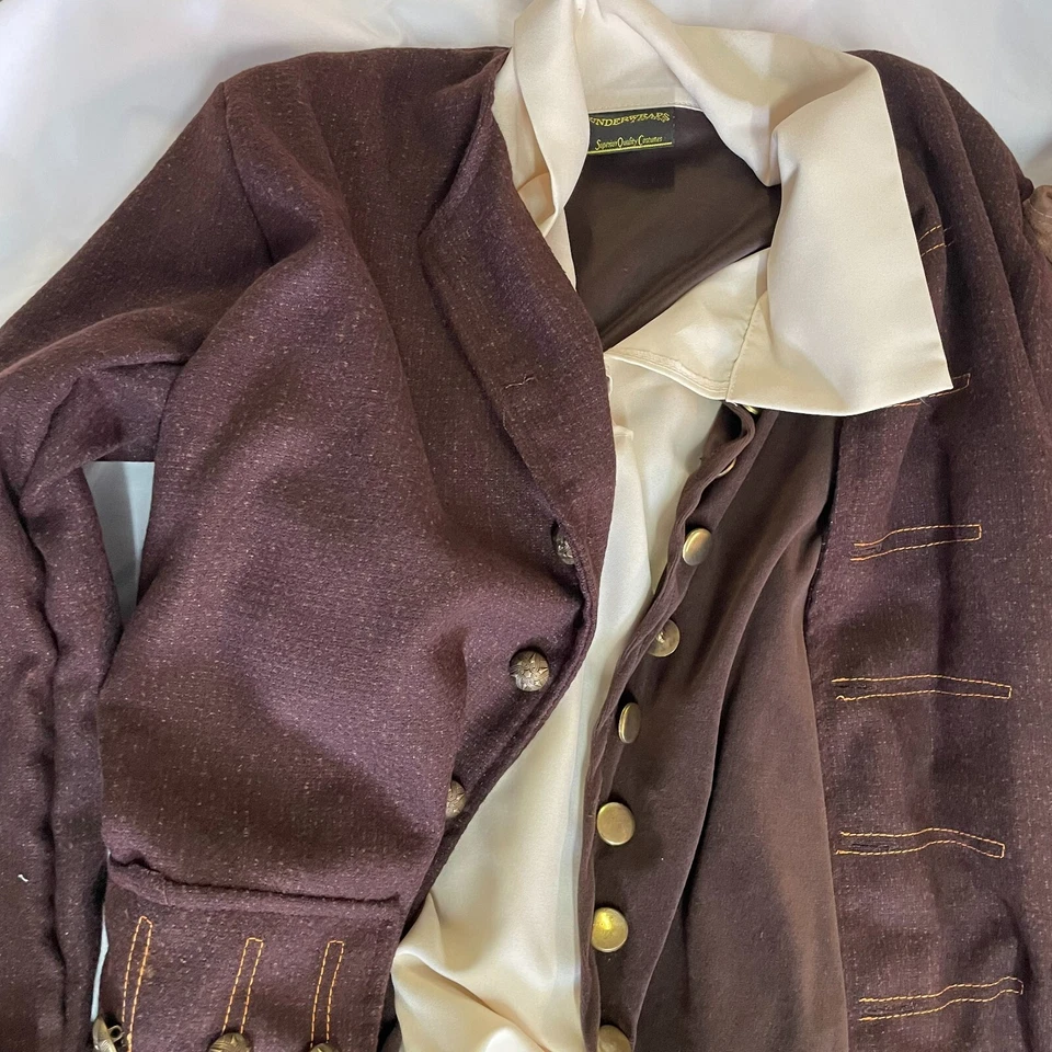 Captain Jack 成人服装均码内衣外套背心带衬衫,裤子 ++++ — 第 4/4 张图片