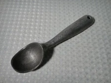 Vintage Aluminum Metal Ice Cream Scoop Coolest Party 7 1/4” Hollow Under Handle