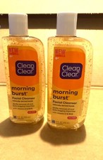 2 X Clean Clear Morning Burst Facial Cleanser Vitamin C BHA Oil Free 8 Oz Ea