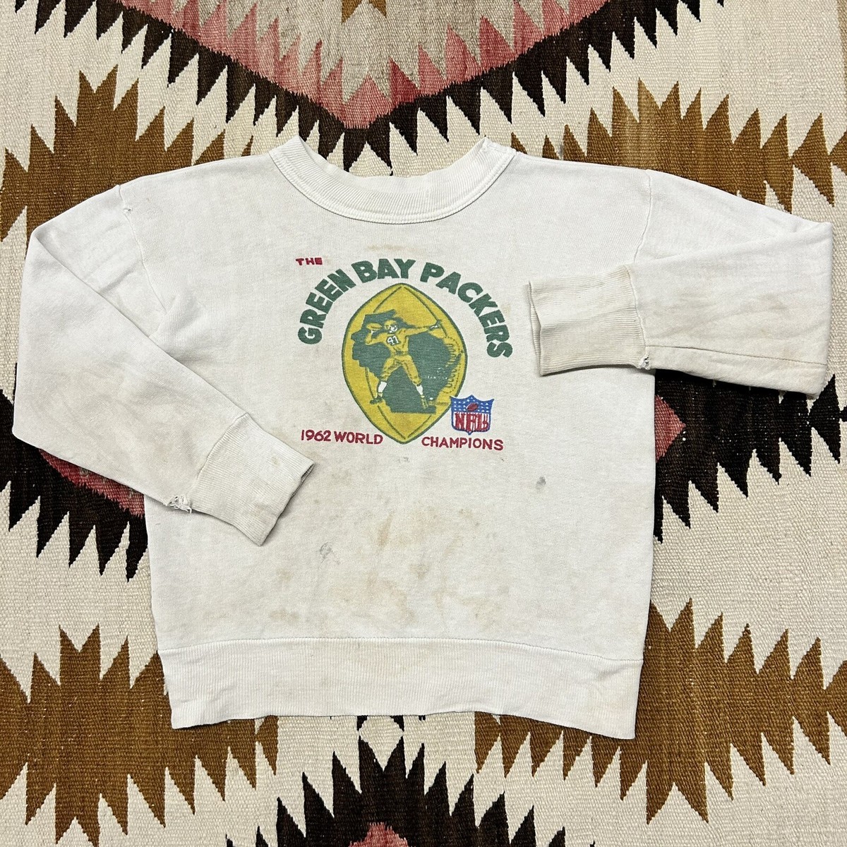 Vintage 60s Green Bay Packers Sweatshirt 1962 World Champs