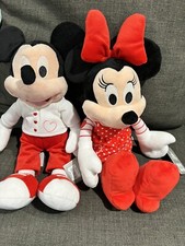 Disney Mickey And Minnie Valentines Plushies Large