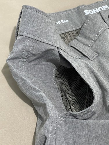 Sonoma Boys Cargo Short Flexwear Size 16 Reg Adjustable Waist Zip Pockets Gray - Picture 5 of 14