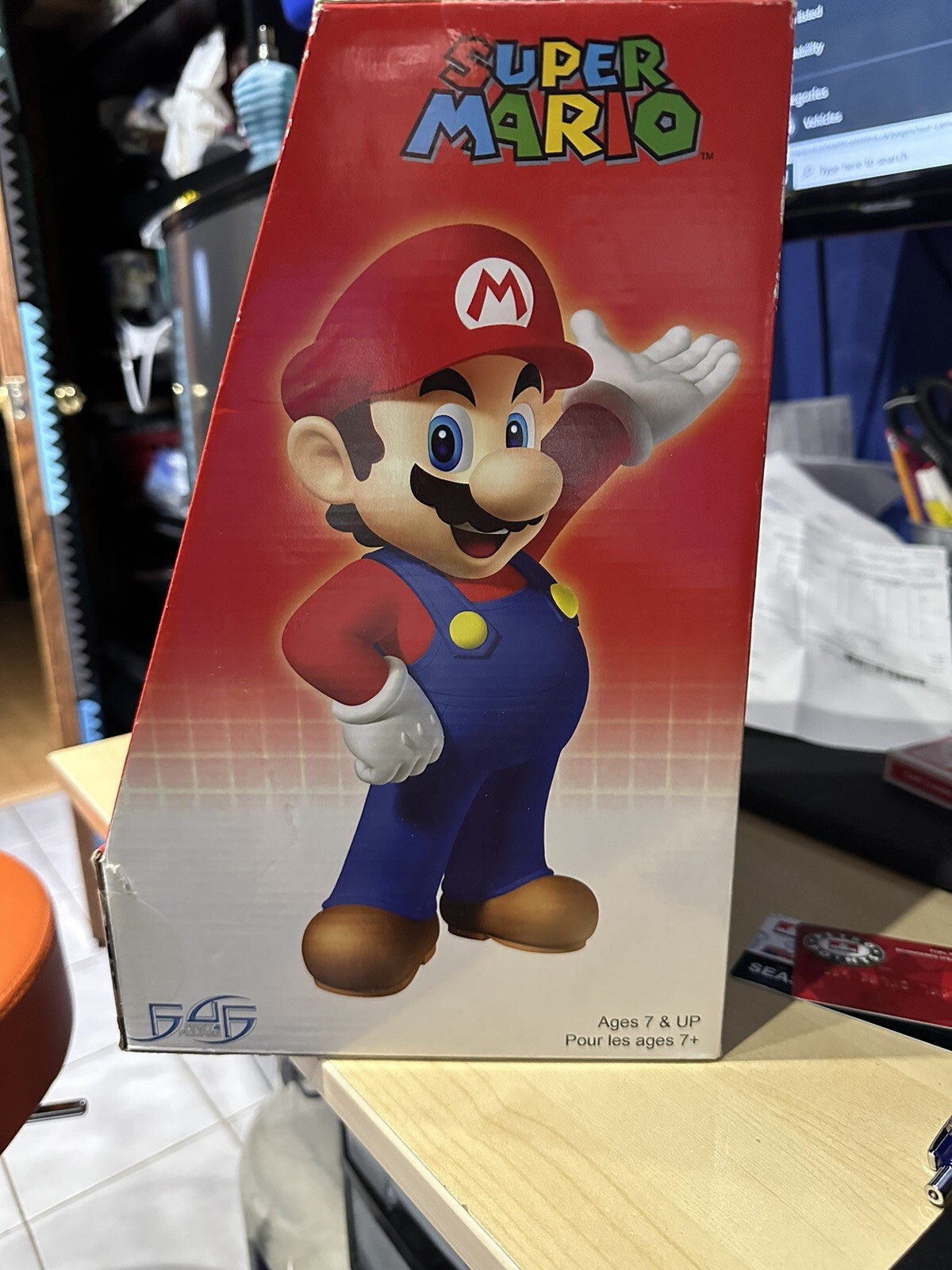 Super Mario 12” Nintendo Ds Holder Statue Collectible 2011 With Box eBay