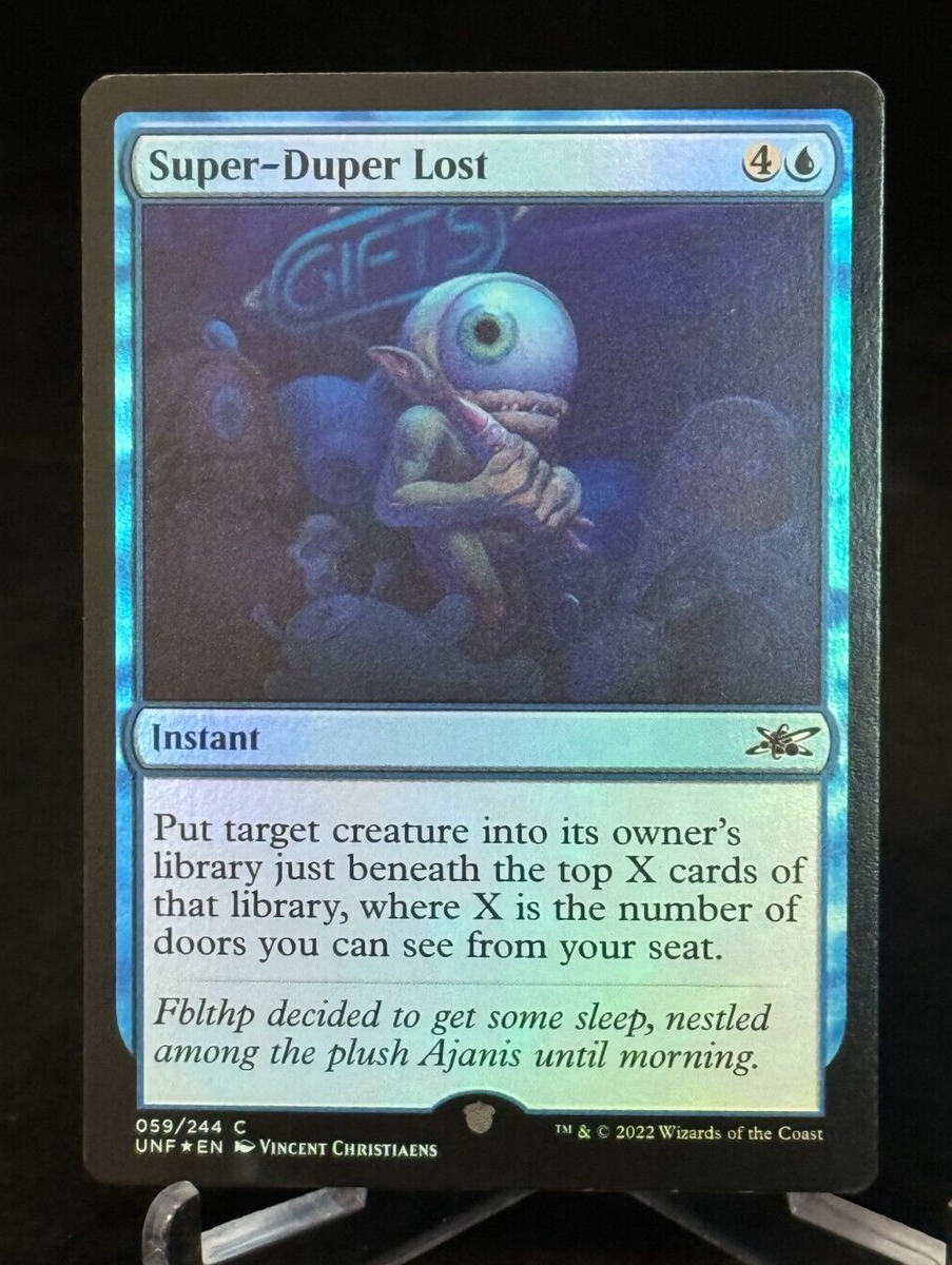 unfinity mtg best cards MTG Magic UNF Unfinity Foil Super-Duper Lost - Common