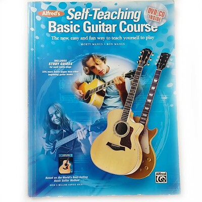 2011 Alfred's Self Teaching Basic Guitar Course Songbook, No CD/DVD 126 Pages