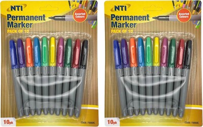 Permanent Marker Stifte feine Spitze Kugelschreiber mehrere verschiedene Farben Stift - 10er Pack